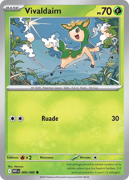 Vivaldaim (WHT 006/086) - Flamme Blanche - Carte Pokémon EV10.5