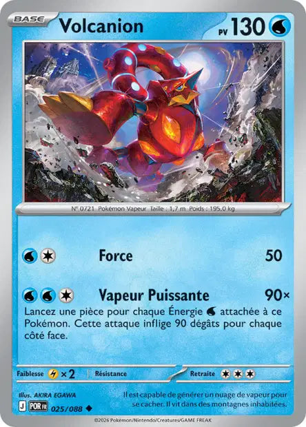 Volcanion (POR 025/088) - ME03 Équilibre Parfait - Carte Pokémon