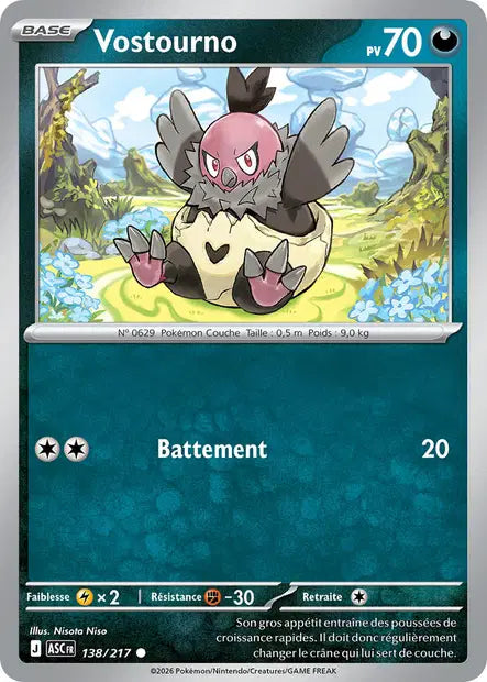 Vostourno (ASC 138/217) - ME02.5 Héros Transcendants - Carte Pokémon - DracauGames