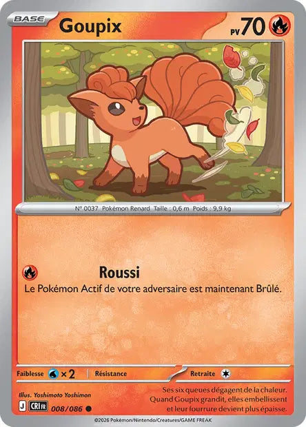 Goupix (CRI 008/086) - ME04 Chaos Ascendant - Carte Pokémon - DracauGames