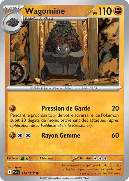 Wagomine (ASC 119/217) - ME02.5 Héros Transcendants - Carte Pokémon - DracauGames