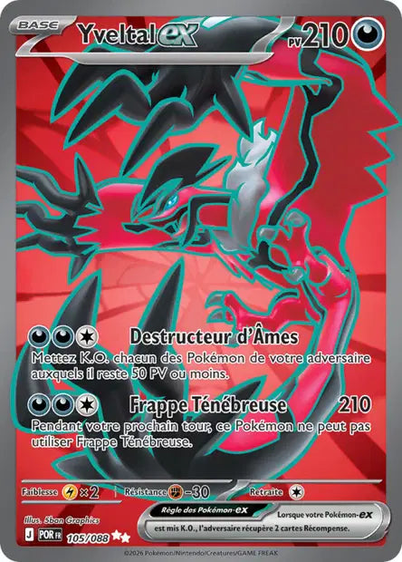 Yveltal ex (POR 105/088) - ME03 Équilibre Parfait - Carte Pokémon