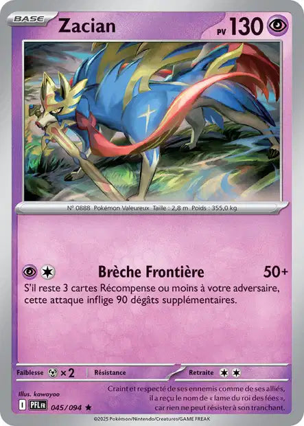 Zacian (PFL 045/094) - ME02 Flammes Fantasmagoriques - Carte Pokémon