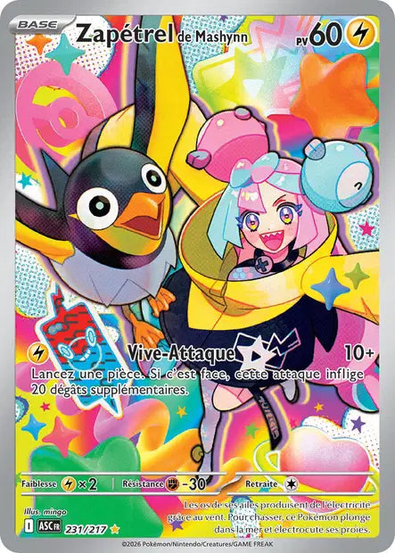 Zapétrel de Mashynn (ASC 231/217) - ME02.5 Héros Transcendants - Carte Pokémon