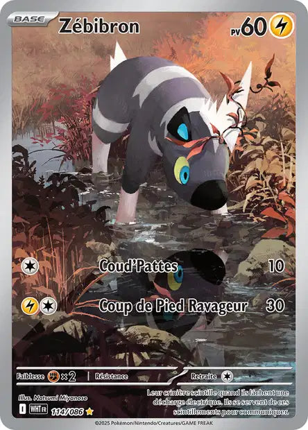 Zébibron (WHT 114/086) - Flamme Blanche - Carte Pokémon EV10.5