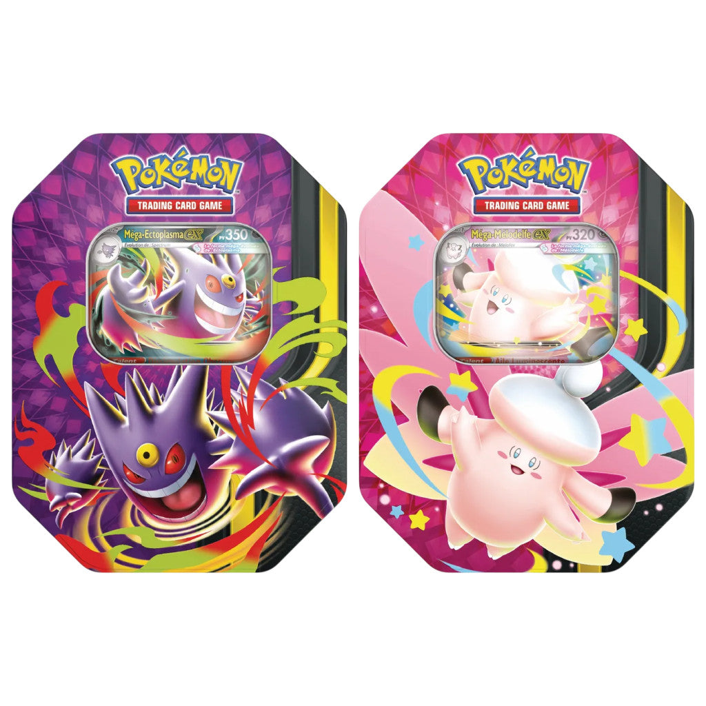 [PRÉCOMMANDE 05/06/2026] Pokémon - Lot de 2 Pokébox : Méga-Ectoplasma EX & Méga-Mélodelfe EX