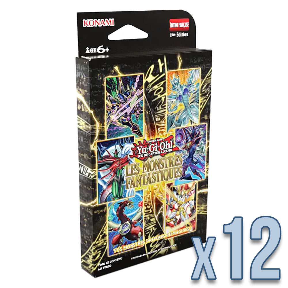 [PRÉCOMMANDE 03/09/2026] Yu-Gi-Oh! Carton de 12 Coffrets Tuckbox Pack 3 Boosters : Les Monstres Fantastiques
