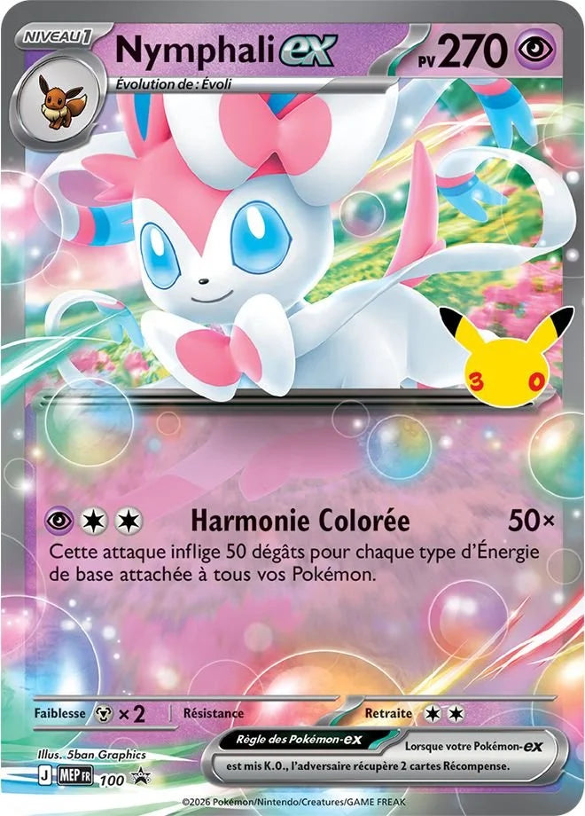 [PRÉCO 16/09/2026] Pokémon - Coffret 30ᵉ Anniversaire ME05.5 : Nymphali Ex