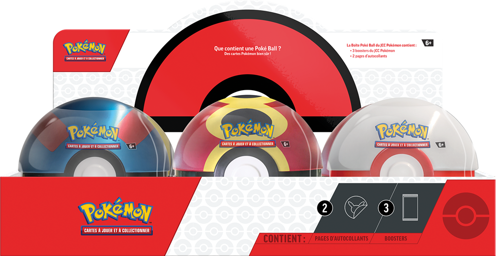 Pokémon - Display / Case de 6 Pokéball Tin Ball (Décembre 2025)