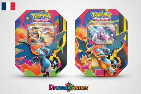 Pokémon - Lot de 2 Pokébox : Méga-Dracaufeu X EX & Méga-Dracaufeu Y EX - DracauGames