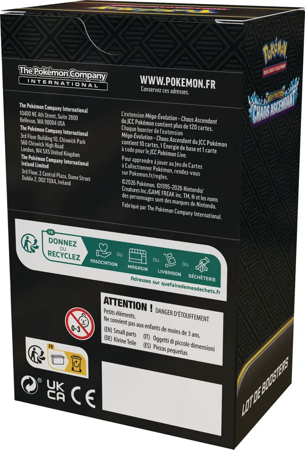 [Précommande 22/05/2026] Pokémon - Bundle de 6 Boosters ME04 : Chaos Ascendant - DracauGames
