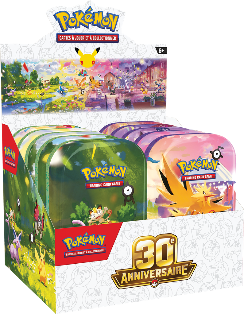 Pokémon - Display de 10 Mini Tin ME05.5 : 30e Anniversaire