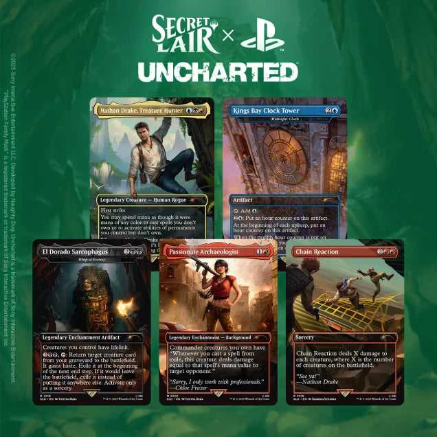 Magic The Gathering - Secret Lair x Playstation - Uncharted (ANGLAIS)