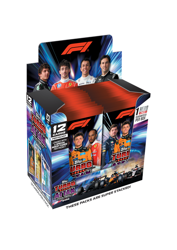 Topps - Display de 24 Boosters de 12 cartes F1 Turbo Attax 2026/27